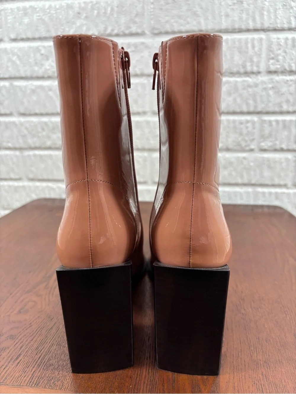 Jeffrey Campbell La-Siren Blush Patent Boot Size 10 NWOB - Picture 6 of 9